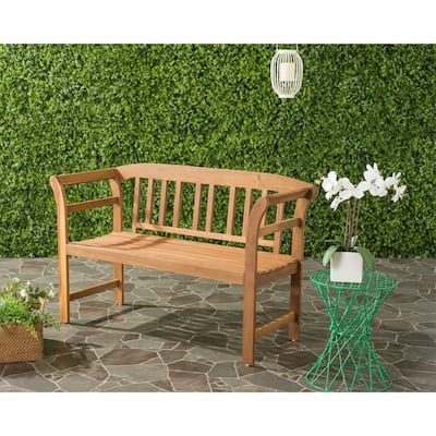 SAFAVIEH Outdoor Aliza 2-Seat Bench - 20Wx49Dx31H