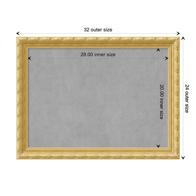 Amanti Art Versailles Gold Framed Magnetic Board - Board Size 28x20