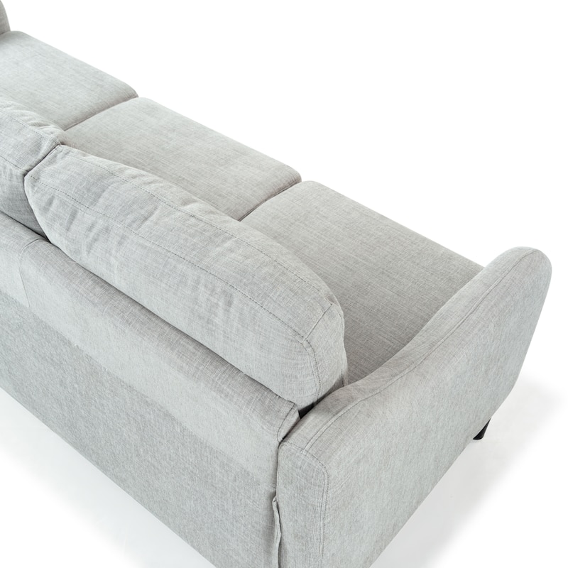 SAFAVIEH Couture Edalynn Modern 3 Seater Sofa - 77"W x 32"D x 34"H