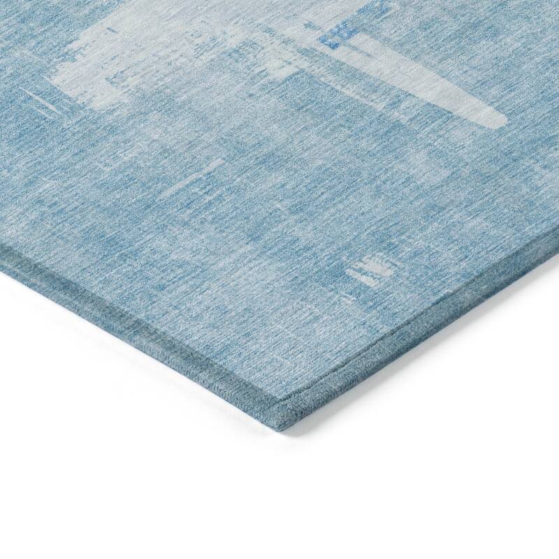 Machine Washable Indoor/ Outdoor Chantille Abstract Modern Rug