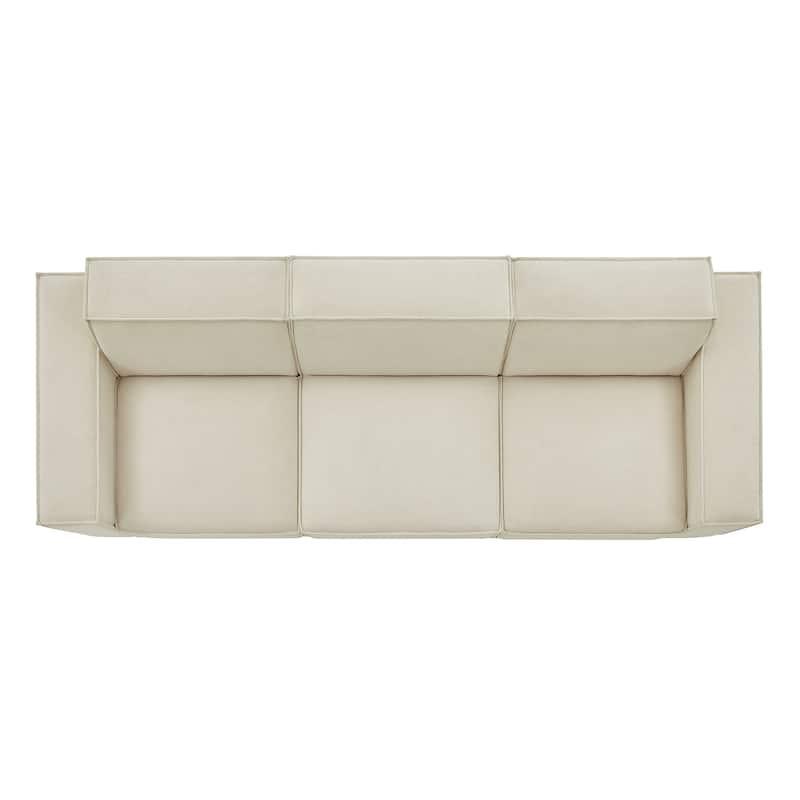 Restore 3-Piece Performance Fabric Upholstered Modular Sofa Set