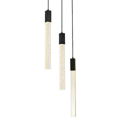Elegant Lighting 2067D16 Weston 3 Light 16" Wide LED Crystal Multi