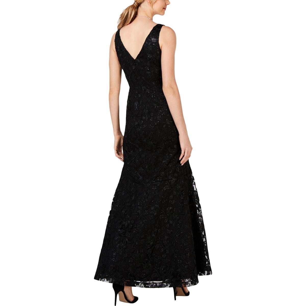 mesh evening dress