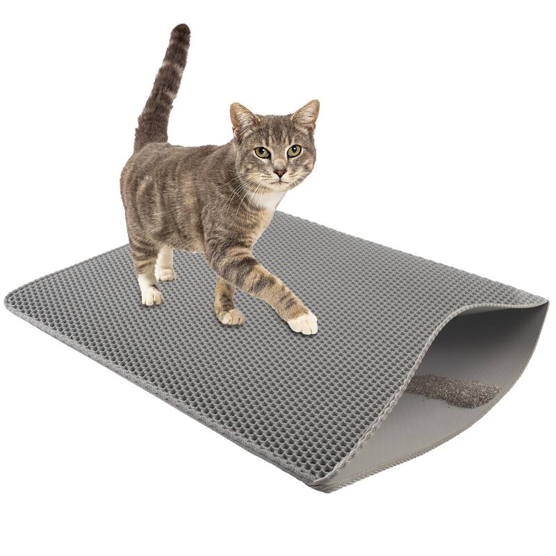 PETMAKER Waterproof Cat Litter Mat - Gray - 30x24