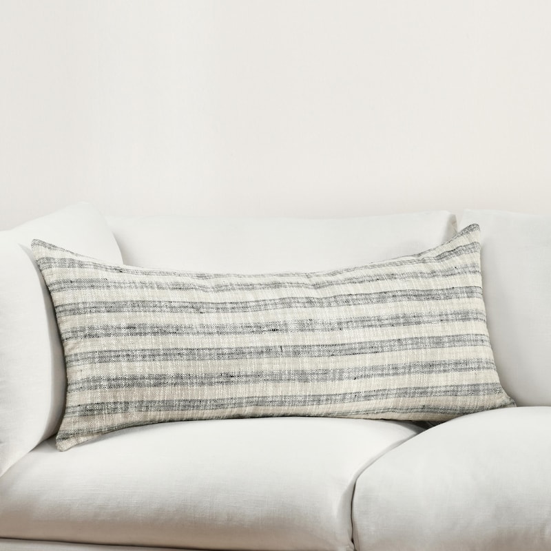 Villa by Classic Home Linna Linen Blend Fabric Throw Pillow