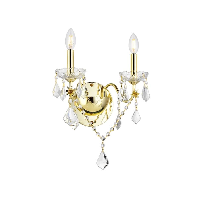 Fleur Illumination 2 light Gold Wall Sconce