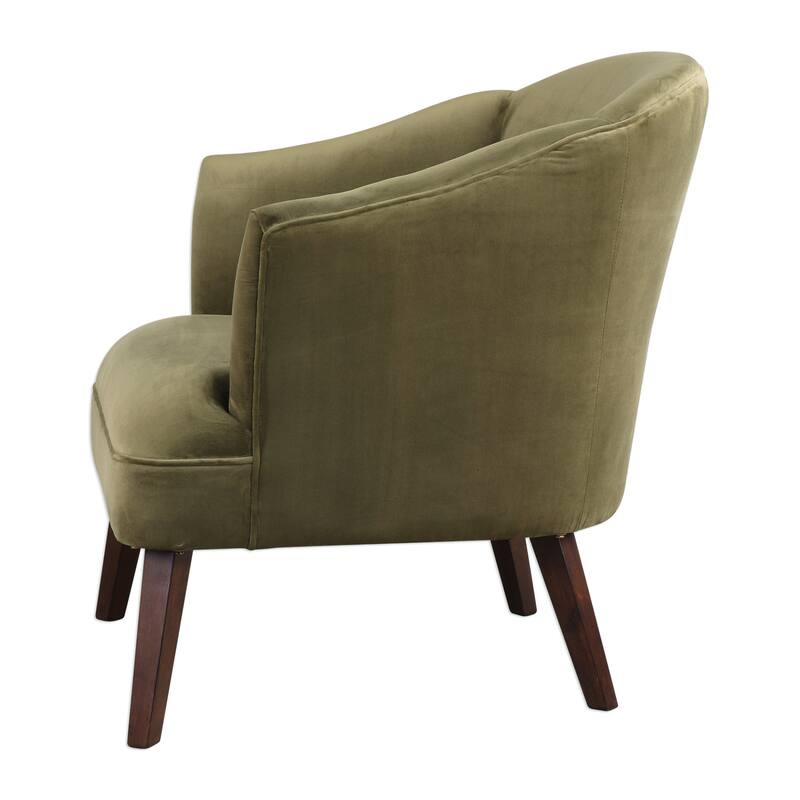 Uttermost Conroy 30 1/2 Inch Wide Wood Frame Accent Chair with Fabric