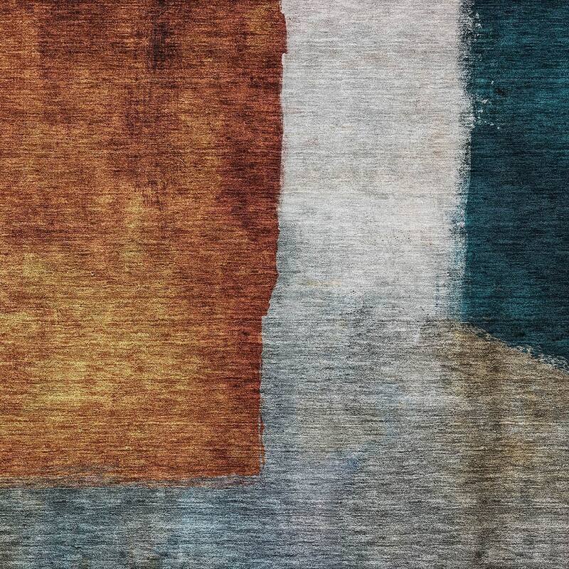 HomeRoots Abstract Transitional Rectangle Outdoor Rug