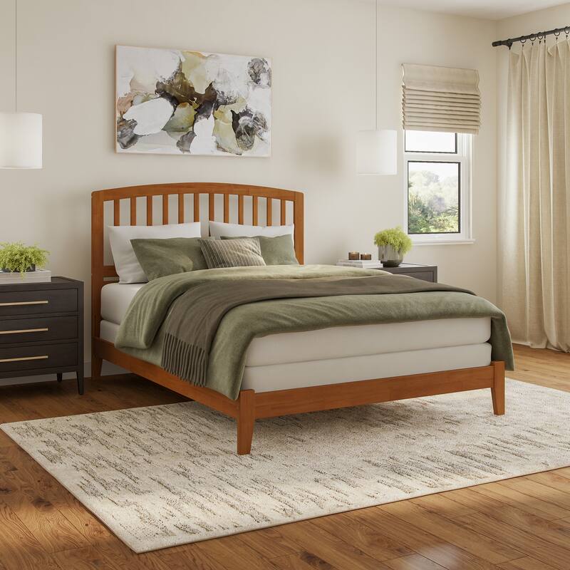AFI, Richmond Foundation Bed Frame - Light Toffee - Queen