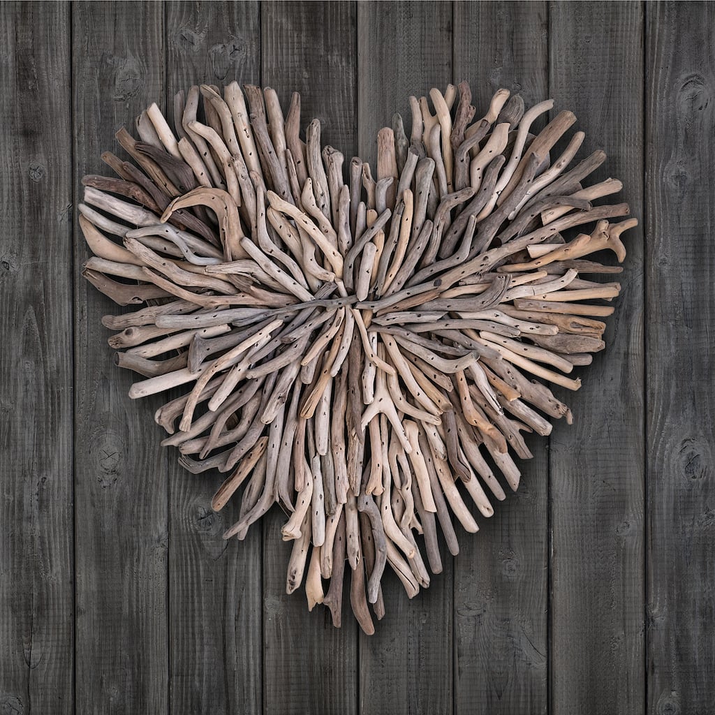 Driftwood Heart Shaped Wall Decor