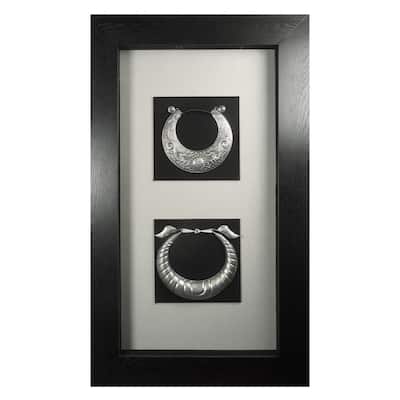 HUJI Miao Tribe Silver Jewelry Shadow Box Wall Décor