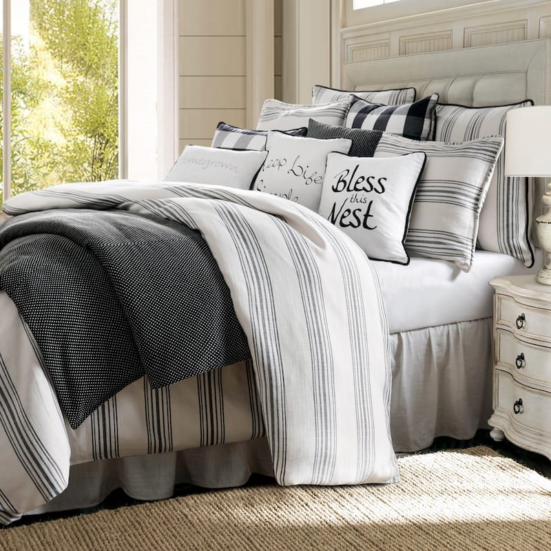 HiEnd Accents Blackberry Polka Dot Chenille Duvet Cover, 1PC