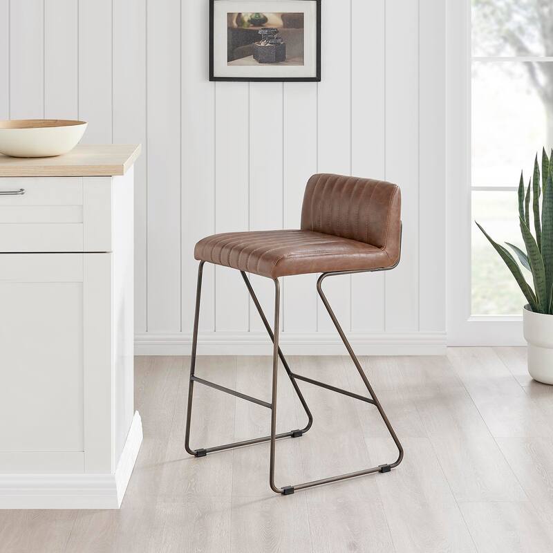 NPD Furniture Raoul Faux Leather Counter Stool
