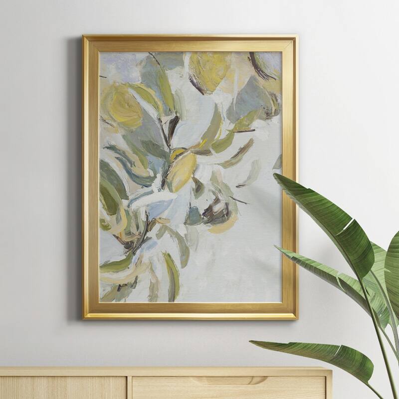 Lemon Pears Premium Framed Canvas - Ready to Hang
