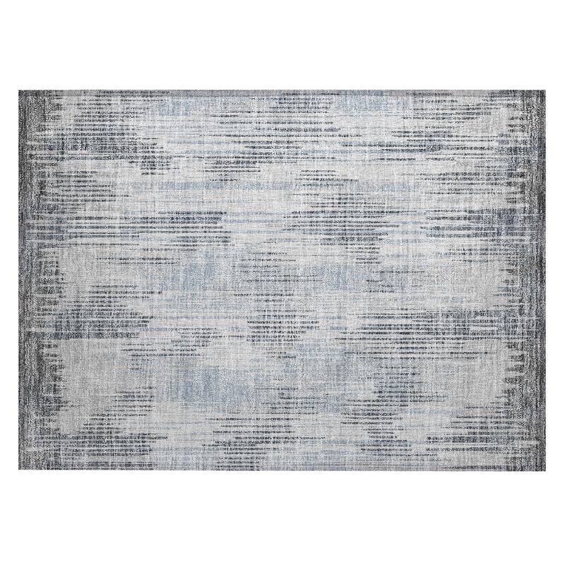 Machine Washable Indoor/ Outdoor Chantille Abstract Ombre Rug