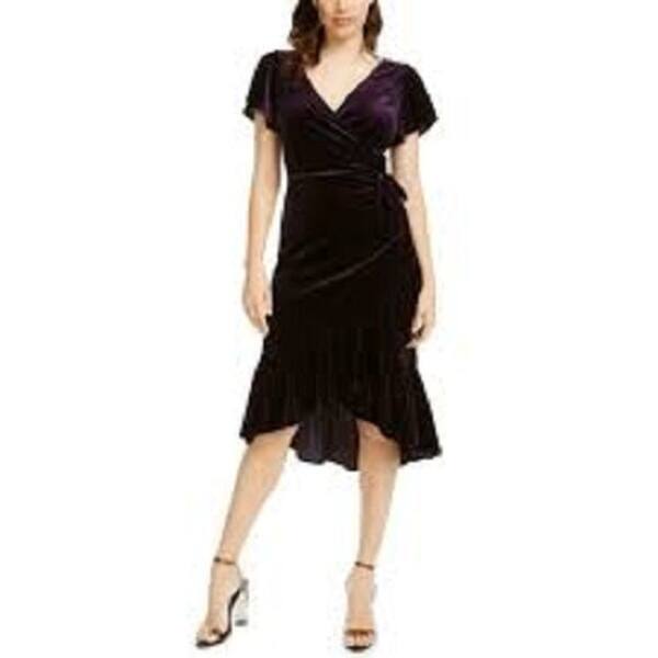 open lace back dress Varney Frill Mini Dress White / Purple Floral