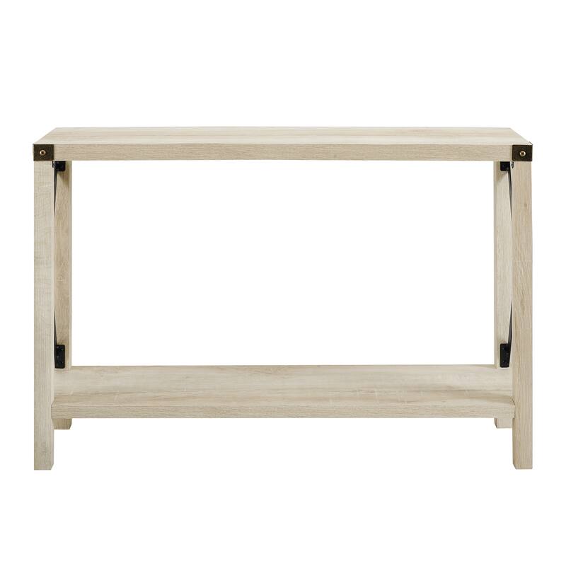 Middlebrook Kujawa 46-inch Wide X-frame Farmhouse Entry Table