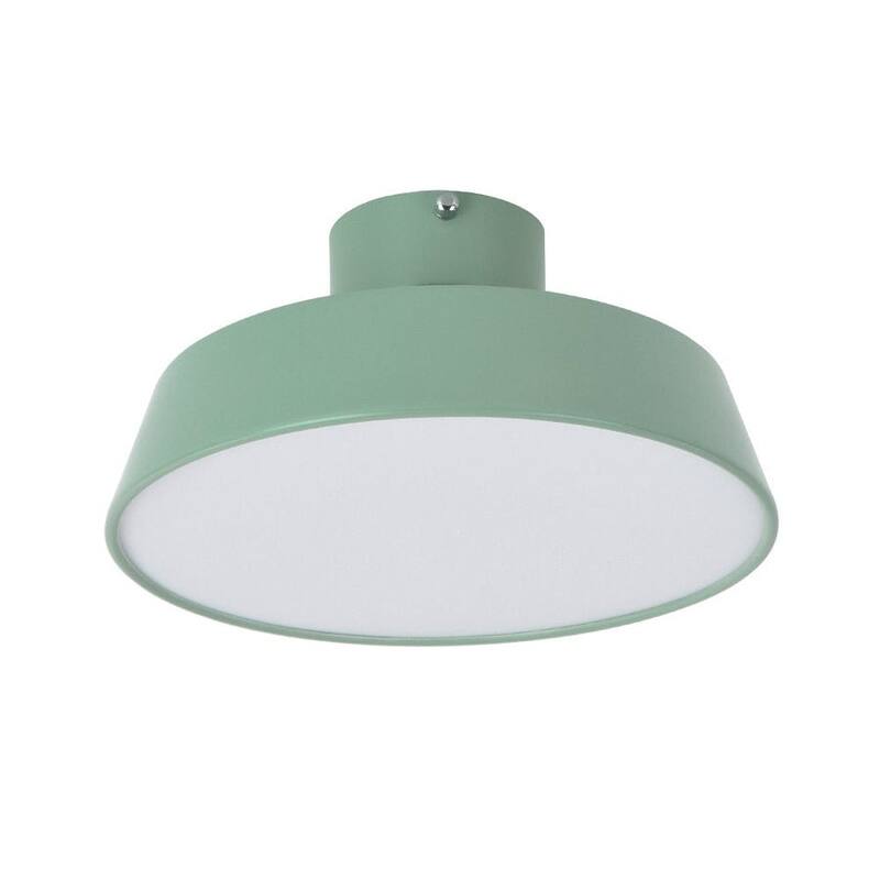 Scandinavian Adjustable Drum LED Semi Flush Ceiling Light - 12in