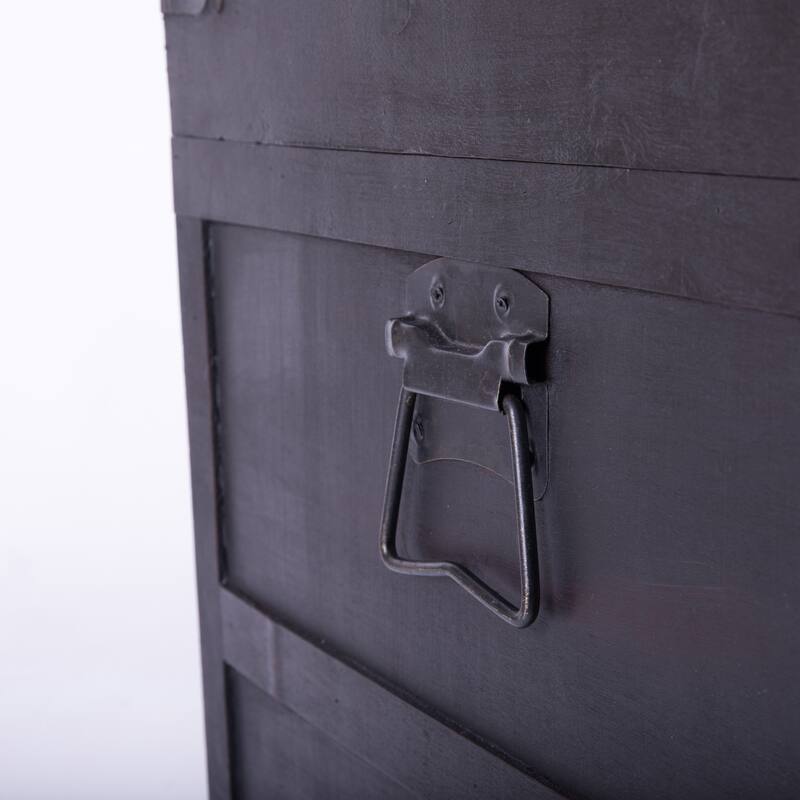 Antique Style Wooden Steamer Trunk