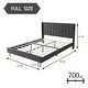 preview thumbnail 32 of 58, Alazyhome Upholstered Platform Bed Frame