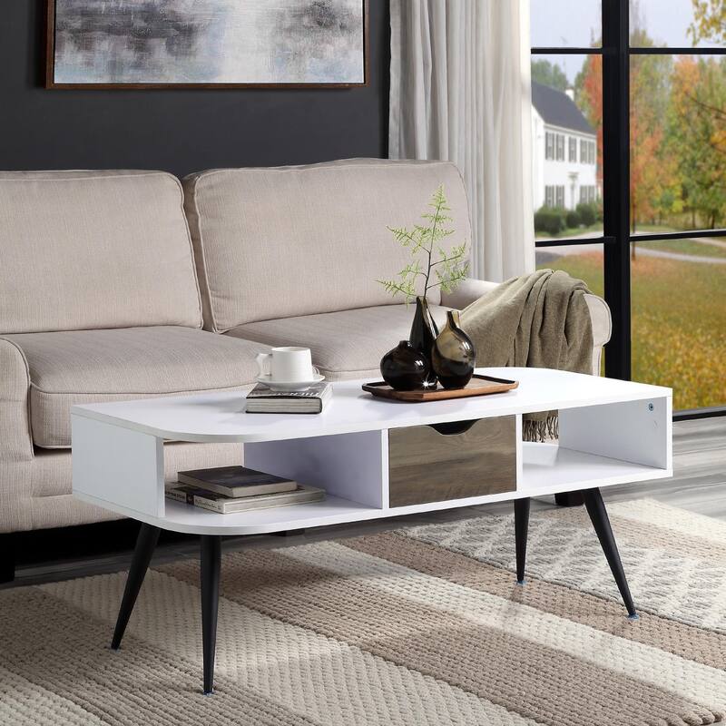 Rectangular Coffee Table With 1 Storage Drawer