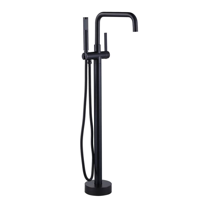 WOWOW Floor Mount Single-Handle Freestanding Tub Faucet