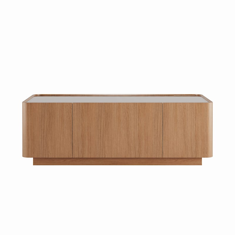 46.8"Mid-Rectangular Table with Hidden Storage Drawers for Living Room,Contemporary Storage Coffee Table with Stable Base