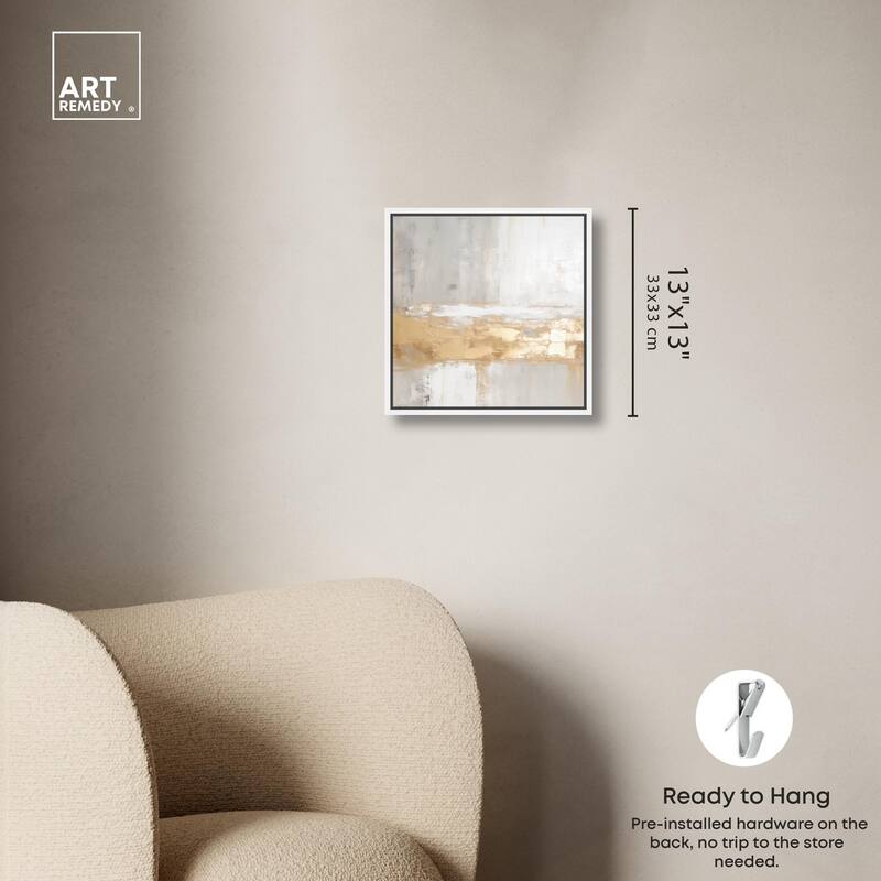 Melted Goldscape III Canvas by Art Remedy