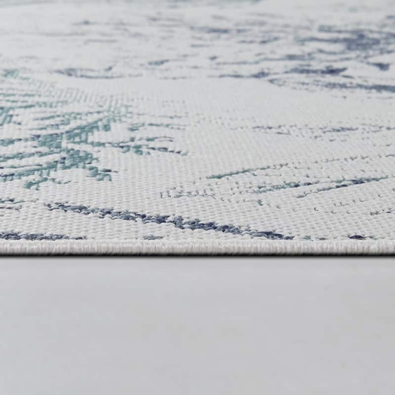 Florbela Coastal Botanical Indoor/Outdoor Area Rug