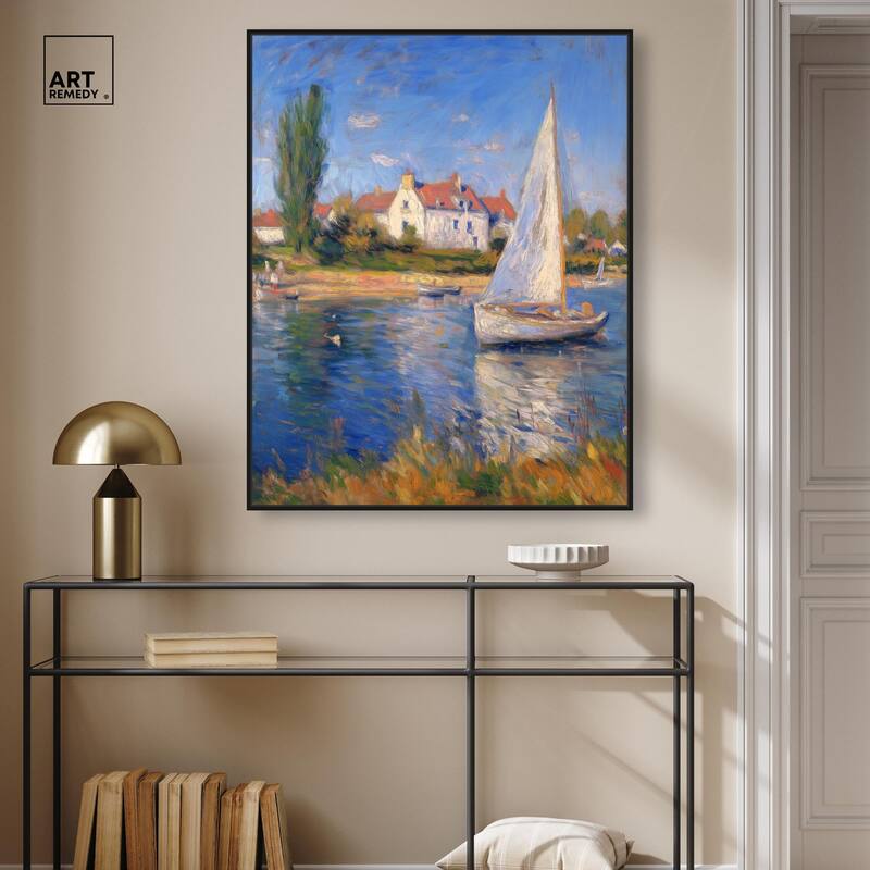 Bayside Calm I Canvas by Art Remedy