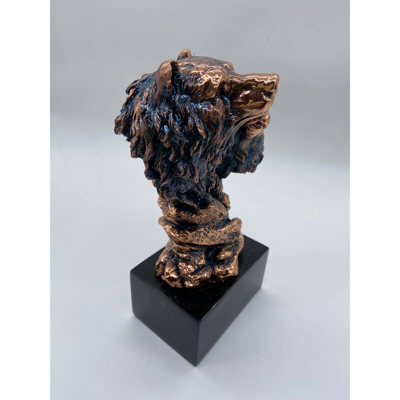 Two Bear Heads on engravable base