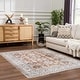 preview thumbnail 4 of 14, Hauteloom Ezio Hallway, Kitchen Machine Washable Runner Rug - Rust, Mustard, Off White - 2'7" x 7'3" 5'3" x 7' - Rust, Mustard, Off White / Ezio