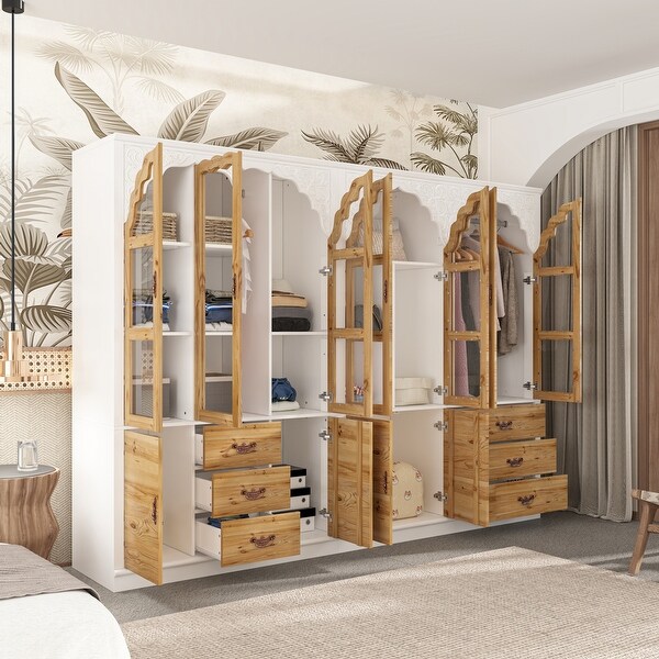 激安挑戦！！ Accents Metal with Set Wardrobe Dual Closet Grand Vintage-Inspired - 40341395 - Beyond & Bath Bed - Sale  On パンツ