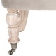 preview thumbnail 5 of 4, Safavieh Carlin Mushroom Taupe Tufted Chair - 26.4" x 24.2" x 27"