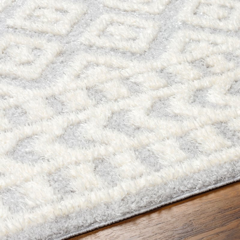 Livabliss Rodos Transitional Diamond Plush Area Rug