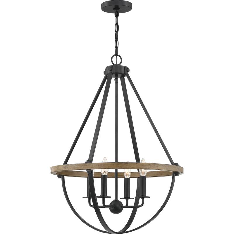 Bartlett 4-Light Pendant in Earth Black - Earth Black