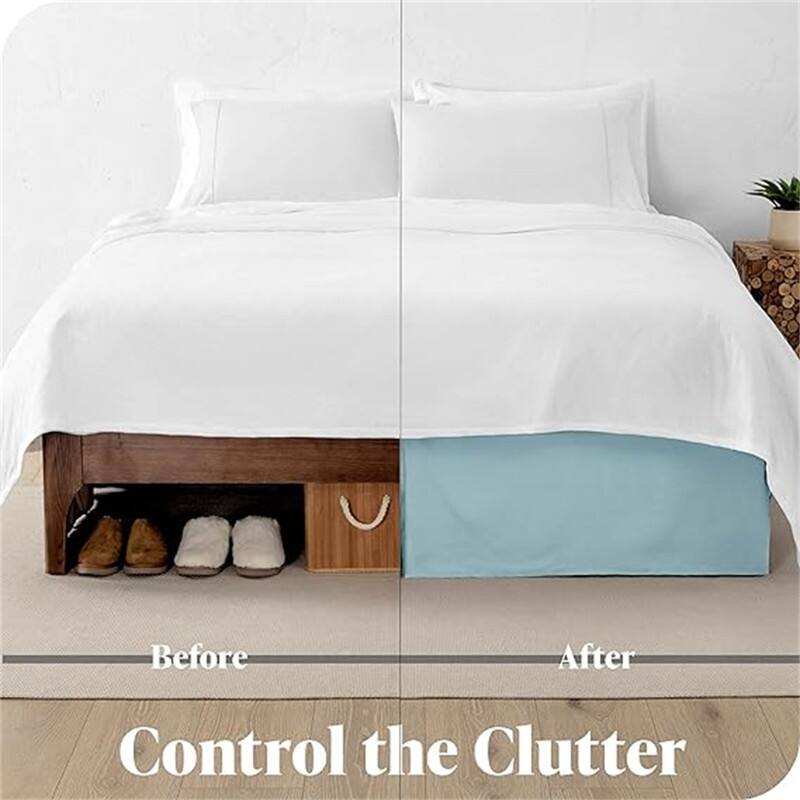 Pleated bed skirt