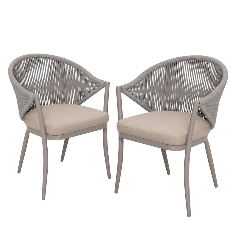 NUU GARDEN Outdoor 3-piece Bistro Set With Cushion