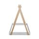 preview thumbnail 15 of 16, Twin Size Tent Floor Bed with Triangle Structure, Safe Design, Easy Access, Black+Brown Finish