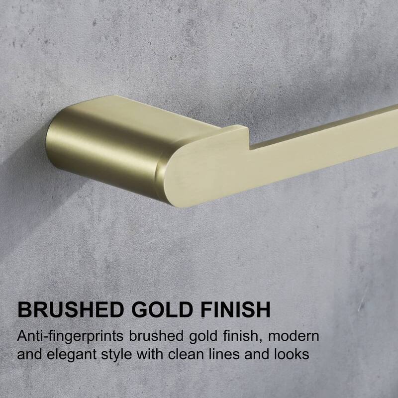 4-Piece Bathroom Hardware Set Stainless Steel Towel Bar Set Towel Holder Toilet Paper Holder Robe Hook Wall Mount Accessory Set