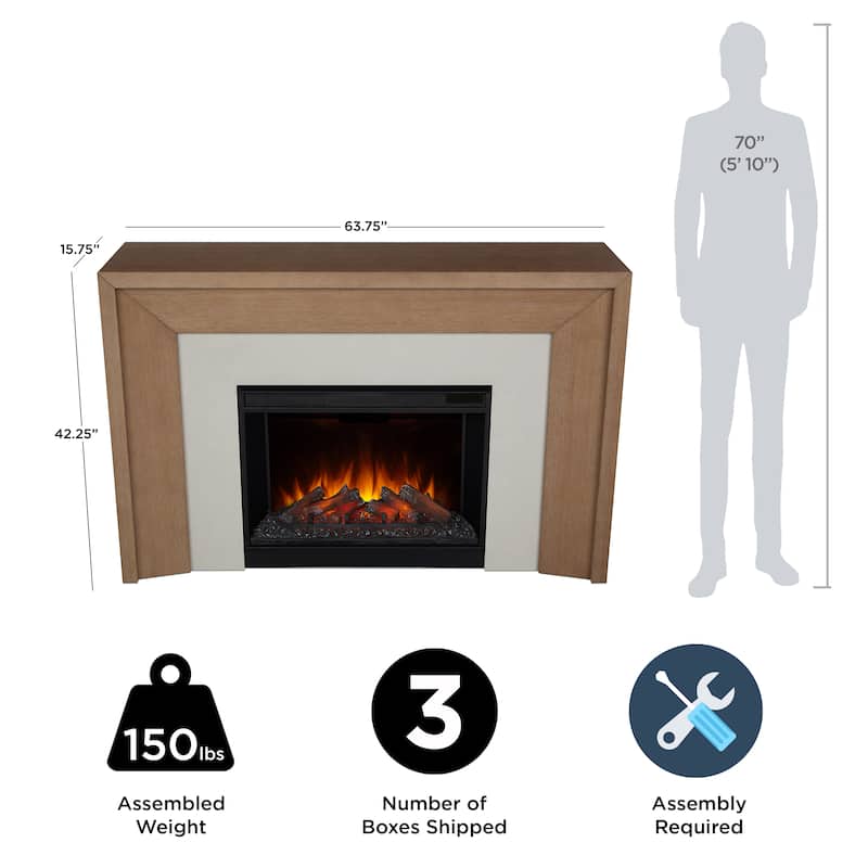 Brooks Grand Electric Fireplace by Real Flame