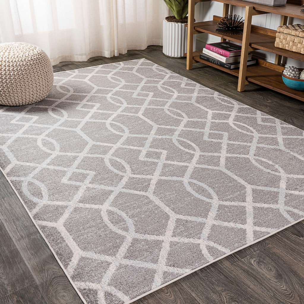 JONATHAN Y Moroccan Ogee Fretwork Area Rug