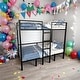 preview thumbnail 2 of 7, Full Size Loft Bed with Table Set Transformable to Full over Full Bunk Bed