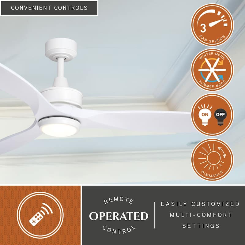 Curtiss 3-speed 52-inch Indoor or Outdoor Ceiling Fan