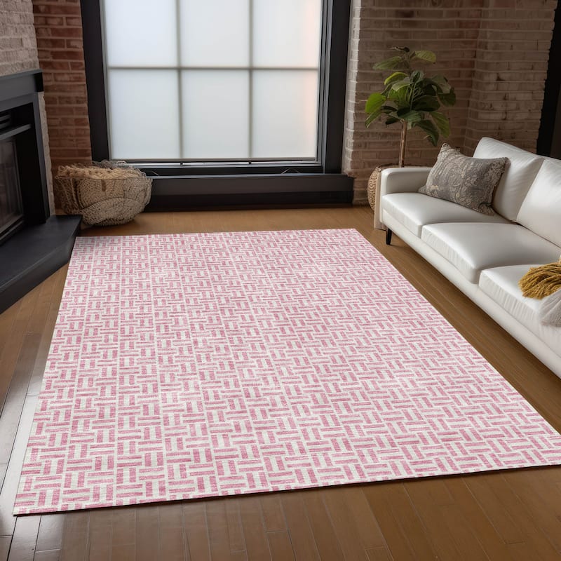 Machine Washable Indoor/ Outdoor Chantille Contemporary Casual Rug