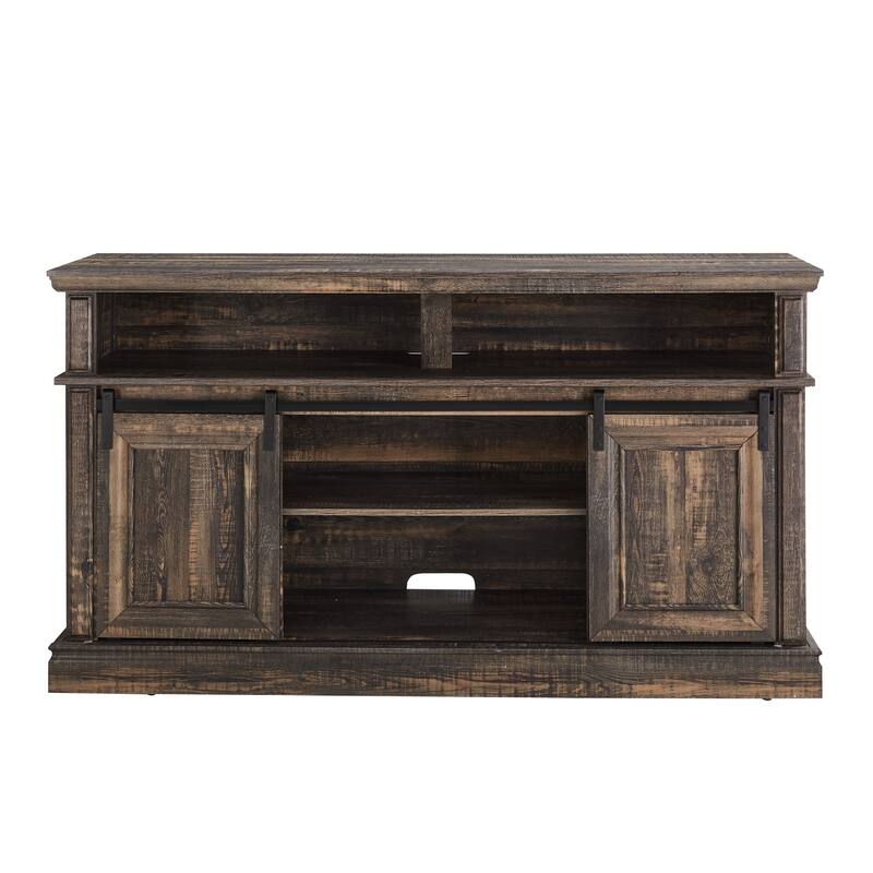 Media Console Table with Storage Cabinet