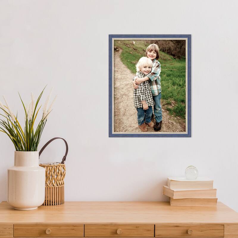 Theo Black Silver Narrow Framed Picture Frame, Photo Frame