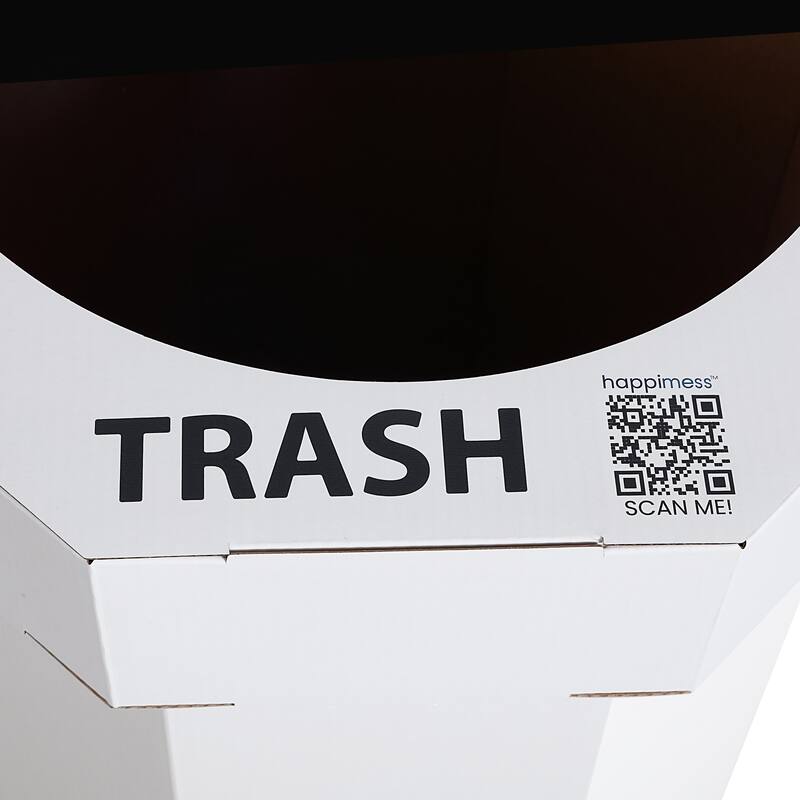 25-Gallon Disposable Cardboard Event Trash Can and Recycling Bin (Set of 2)