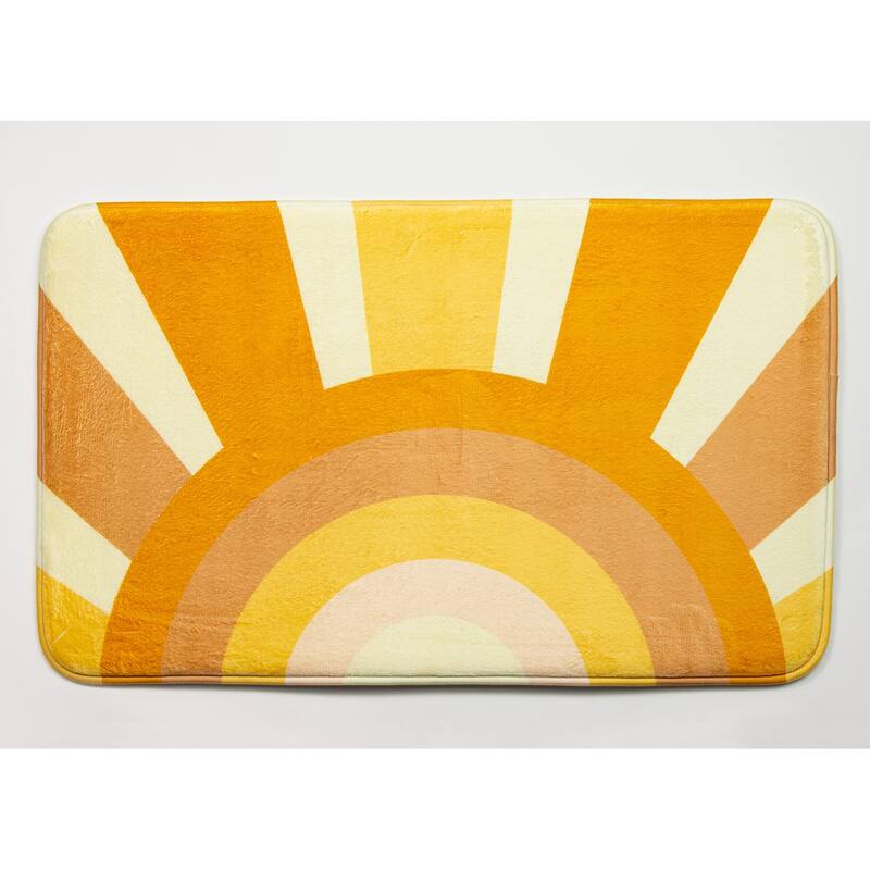 FloorPops Here Comes The Sun Memory Foam Bath Mat