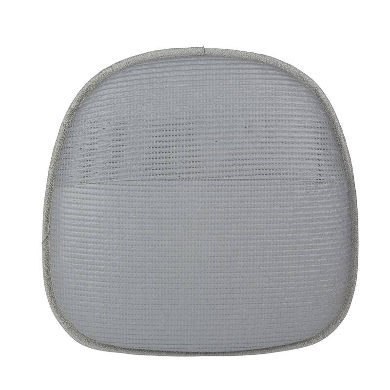 Klear Vu Gripper Non-Slip Mid Century Modern Shell Dining Chair Upholstered Cushion